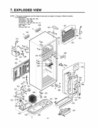 LG GR-332 LG GR-332  Exploded View